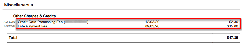  image of spintel miscellaneous charges