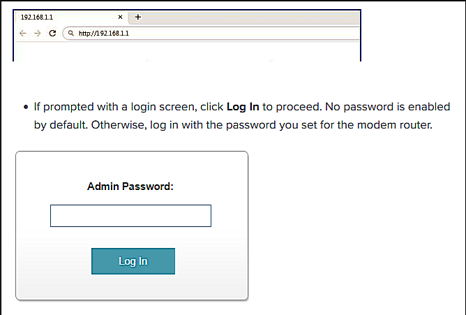 Admin login box