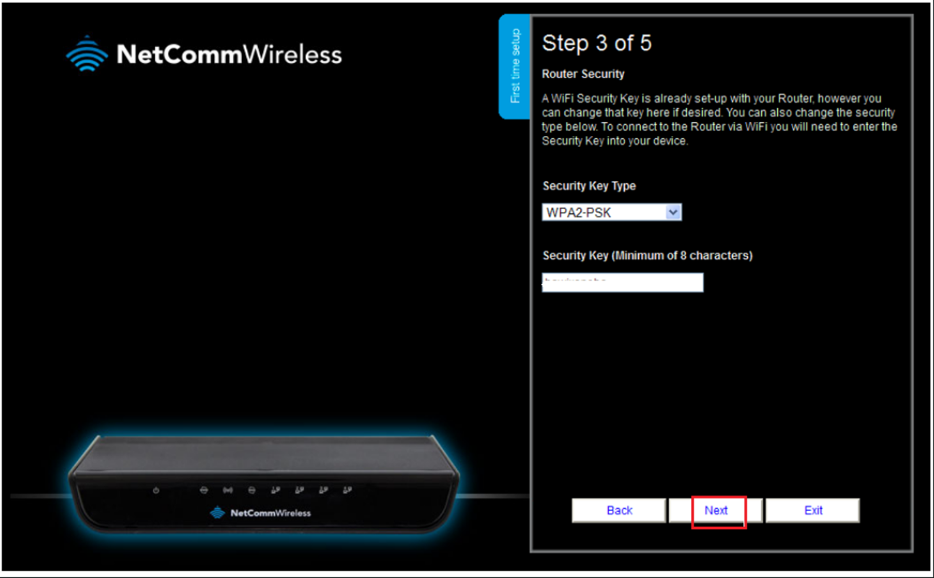 credential setup security key