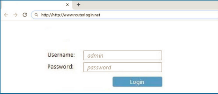 login page