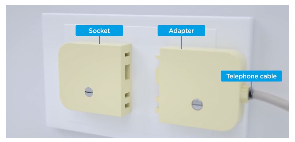 connecting the adapter to the old socket